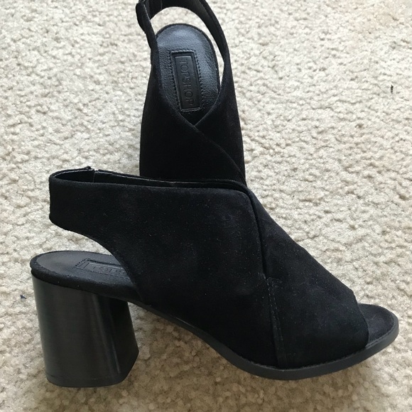 Topshop Shoes - Topshop slingback booties 6/36